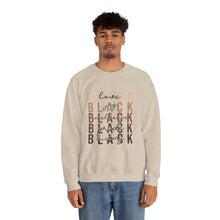 Load image into Gallery viewer, Black Love, Joy, Excellence, Pride and History Crewneck Sweatshirt