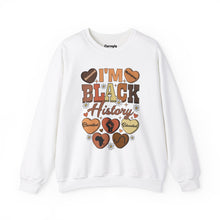 Load image into Gallery viewer, I'm Black History Crewneck Sweatshirt