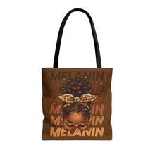 Load image into Gallery viewer, Melanin Tote Bag- Brown- 3 Sizes
