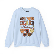Load image into Gallery viewer, I'm Black History Crewneck Sweatshirt
