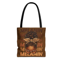 Load image into Gallery viewer, Melanin Tote Bag- Brown- 3 Sizes
