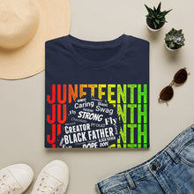 Load image into Gallery viewer, Juneteenth Affirmation Tee — Male Silhouette Juneteenth T-Shirt