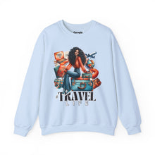 Load image into Gallery viewer, #Travel Life Crewneck Sweatshirt