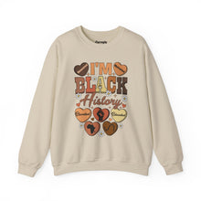 Load image into Gallery viewer, I'm Black History Crewneck Sweatshirt