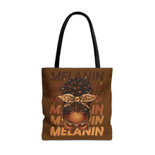 Load image into Gallery viewer, Melanin Tote Bag- Brown- 3 Sizes
