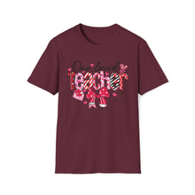 Load image into Gallery viewer, One Loved Teacher Valentine's Day T-Shirt