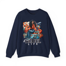 Load image into Gallery viewer, #Travel Life Crewneck Sweatshirt