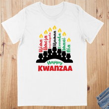 Load image into Gallery viewer, Happy Kwanzaa-Short Sleeved T-Shirt