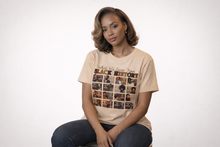 Load image into Gallery viewer, Black History Month Tee — "What We Learn From Black History" Featuring Famous Black History Makers