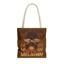 Load image into Gallery viewer, Melanin Tote Bag- Brown- 3 Sizes