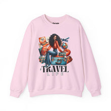 Load image into Gallery viewer, #Travel Life Crewneck Sweatshirt