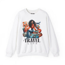 Load image into Gallery viewer, #Travel Life Crewneck Sweatshirt