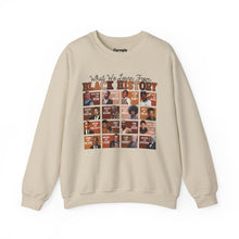 Load image into Gallery viewer, What We Learn From Black History Crewneck Sweatshirt