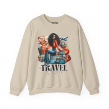 Load image into Gallery viewer, #Travel Life Crewneck Sweatshirt