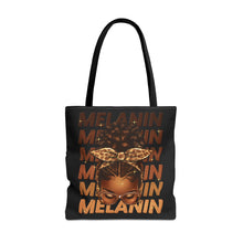 Load image into Gallery viewer, Melanin Tote Bag- Black- 3 sizes