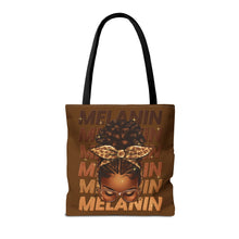 Load image into Gallery viewer, Melanin Tote Bag- Brown- 3 Sizes