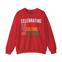 Load image into Gallery viewer, Celebrating Black History, Culture, Excellence Crewneck Sweatshirt