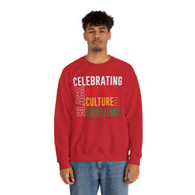 Load image into Gallery viewer, Celebrating Black History, Culture, Excellence Crewneck Sweatshirt