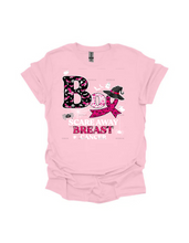 Load image into Gallery viewer, Boo Scare Aware Breast Cancer- Short Sleeved T-Shirt
