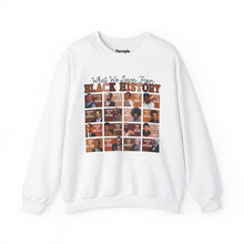 Load image into Gallery viewer, What We Learn From Black History Crewneck Sweatshirt