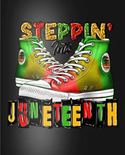 Load image into Gallery viewer, Stepping into Juneteenth- Converse, Short Sleeved T-Shirt