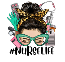 Load image into Gallery viewer, Messy Bun Nurse Life Short Sleeved T-Shirt- Woman