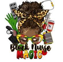 Load image into Gallery viewer, Black Nurse Magic Short Sleeved T-Shirt