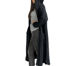 Load image into Gallery viewer, Hooded Ankle Length Sweater Cardigan