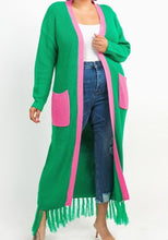 Load image into Gallery viewer, Ankle Length Sweater Cardigan