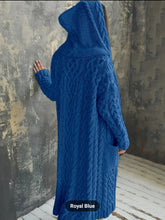 Load image into Gallery viewer, Hooded Ankle Length Sweater Cardigan