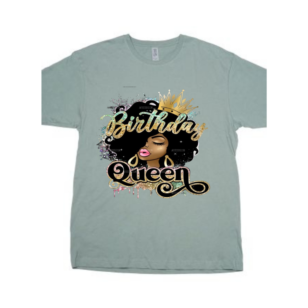 Birthday Queen Short Sleeved T-Shirt