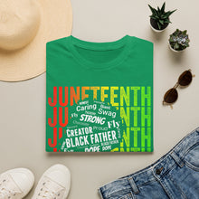 Load image into Gallery viewer, Juneteenth Affirmation Tee — Male Silhouette Juneteenth T-Shirt
