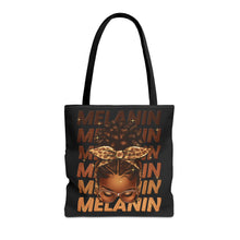 Load image into Gallery viewer, Melanin Tote Bag- Black- 3 sizes
