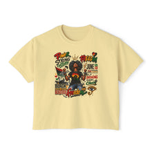 Load image into Gallery viewer, Juneteenth Black Pride Graphic Tee — Women's Boxy T‑Shirt
