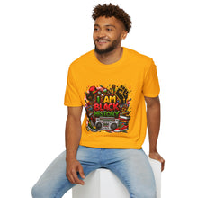 Load image into Gallery viewer, I Am Black History T-Shirt —Black Power Graphic Tee
