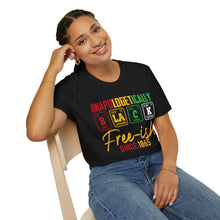 Load image into Gallery viewer, Unisex Softstyle T-Shirt - Unapologetically Black Free-ish Since 1865
