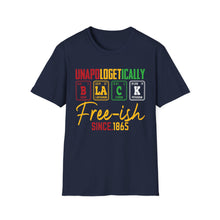Load image into Gallery viewer, Unisex Softstyle T-Shirt - Unapologetically Black Free-ish Since 1865
