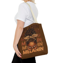 Load image into Gallery viewer, Melanin Tote Bag- Brown- 3 Sizes
