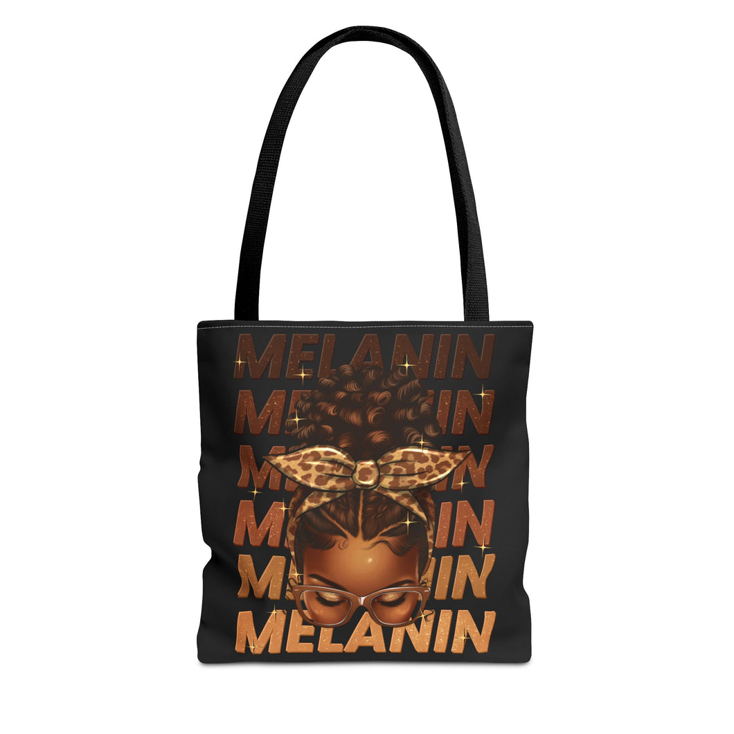 Melanin Tote Bag- Black- 3 sizes