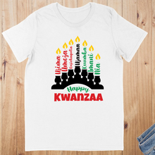 Load image into Gallery viewer, Happy Kwanzaa-Short Sleeved T-Shirt
