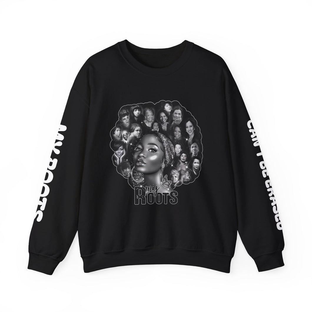 Black Women 'My Roots' Crewneck Sweatshirt
