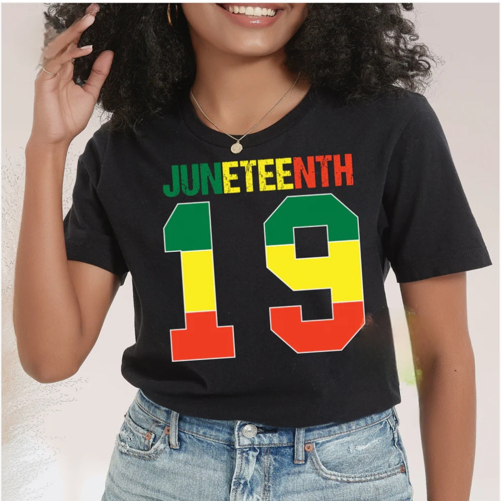 Juneteenth 19 Short Sleeved T-Shirt