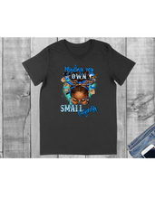 Load image into Gallery viewer, Minding My Own Small Business, Woman with Messy Bun, Short Sleeved T-Shirt
