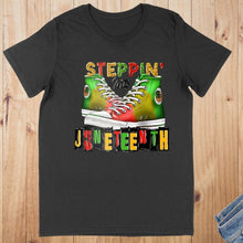 Load image into Gallery viewer, Stepping into Juneteenth- Converse, Short Sleeved T-Shirt
