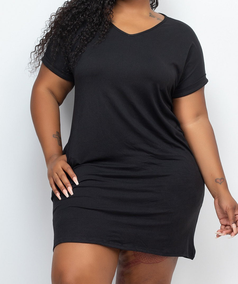 T-Shirt Dress with Sleeves