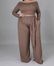 Load image into Gallery viewer, Happy Hour Crop Top and Pant Set
