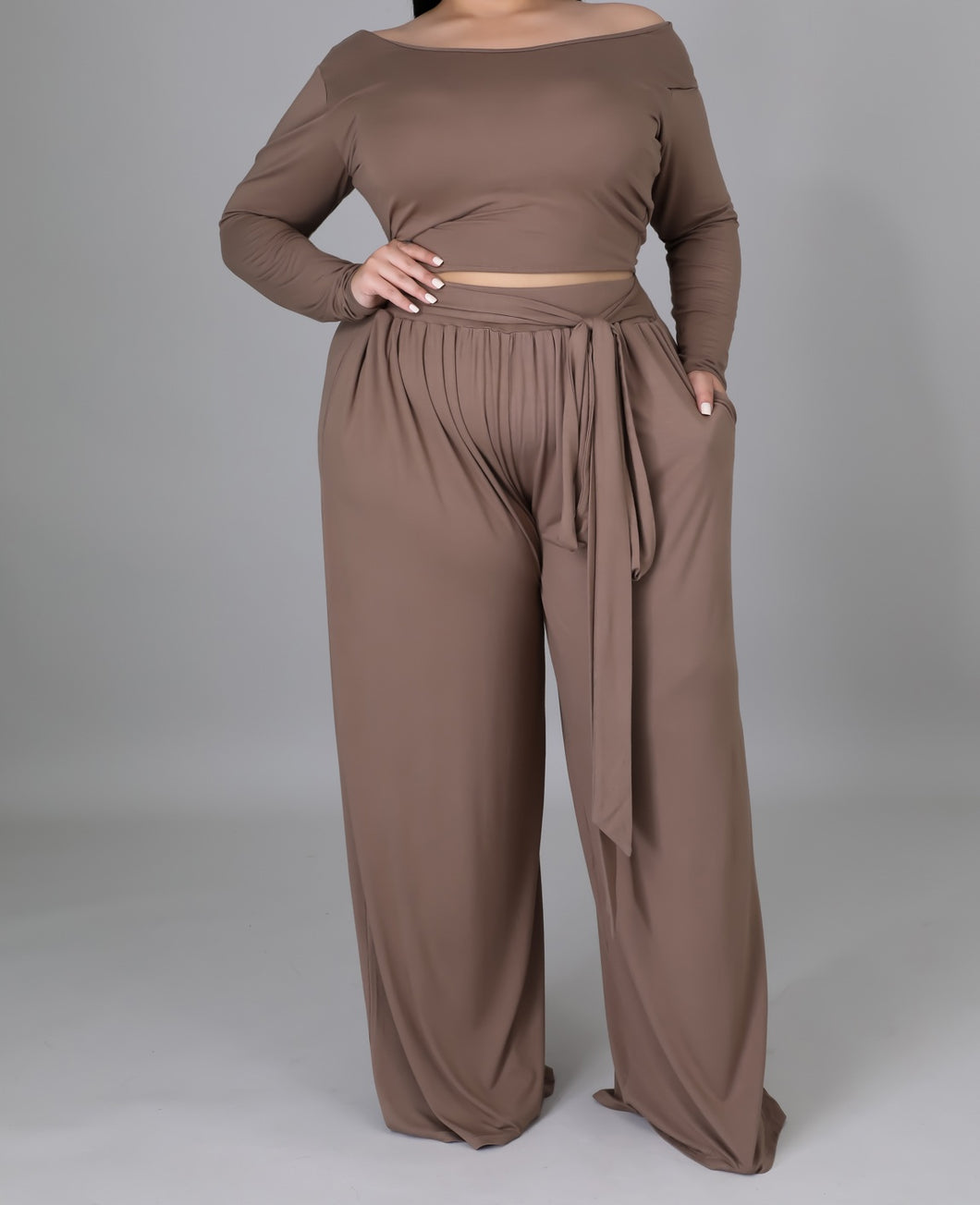 Happy Hour Crop Top and Pant Set