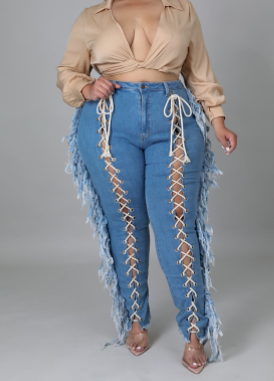 Fringed Jeans